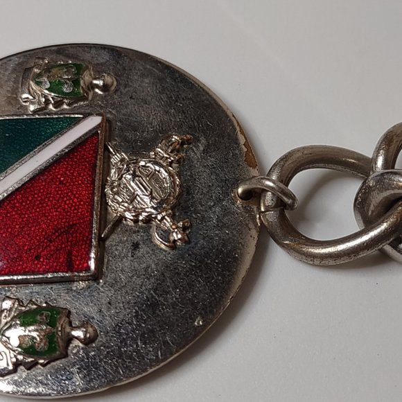 Large Coat Of Arms Pendant On Very Heavy 27.5 Inch Chain - Picture 4 of 14